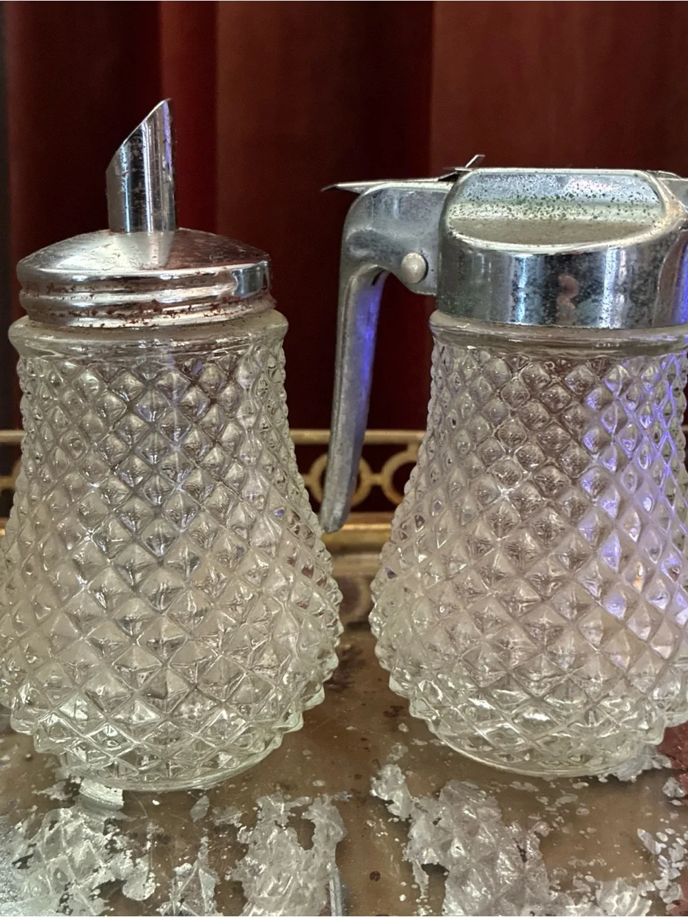 Vintage elegant clear
